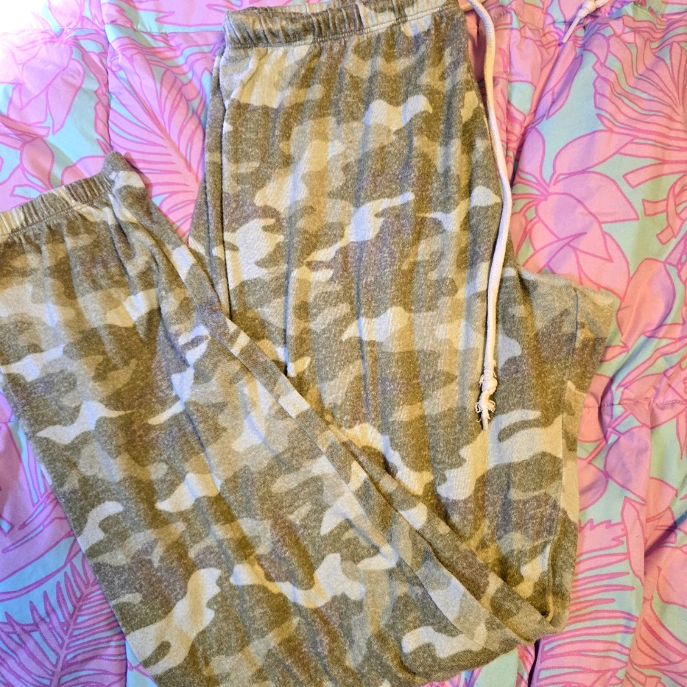 Pink army jogger pajamas